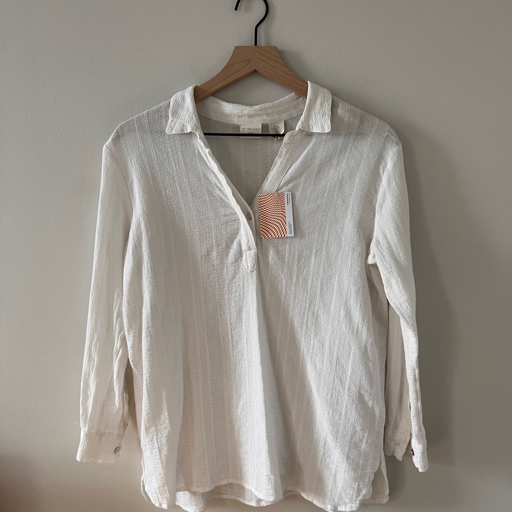 St. Tropez West 100% Cotton Blouse